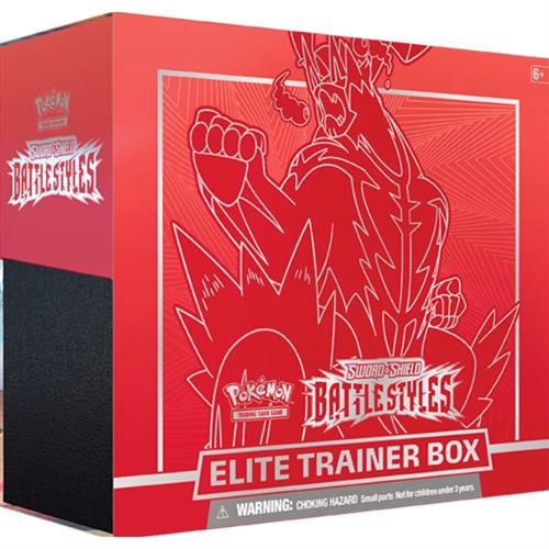 Pokemon Sword & Shield 4 Battle Styles - Elite Trainer box Rød - Pokemon kort